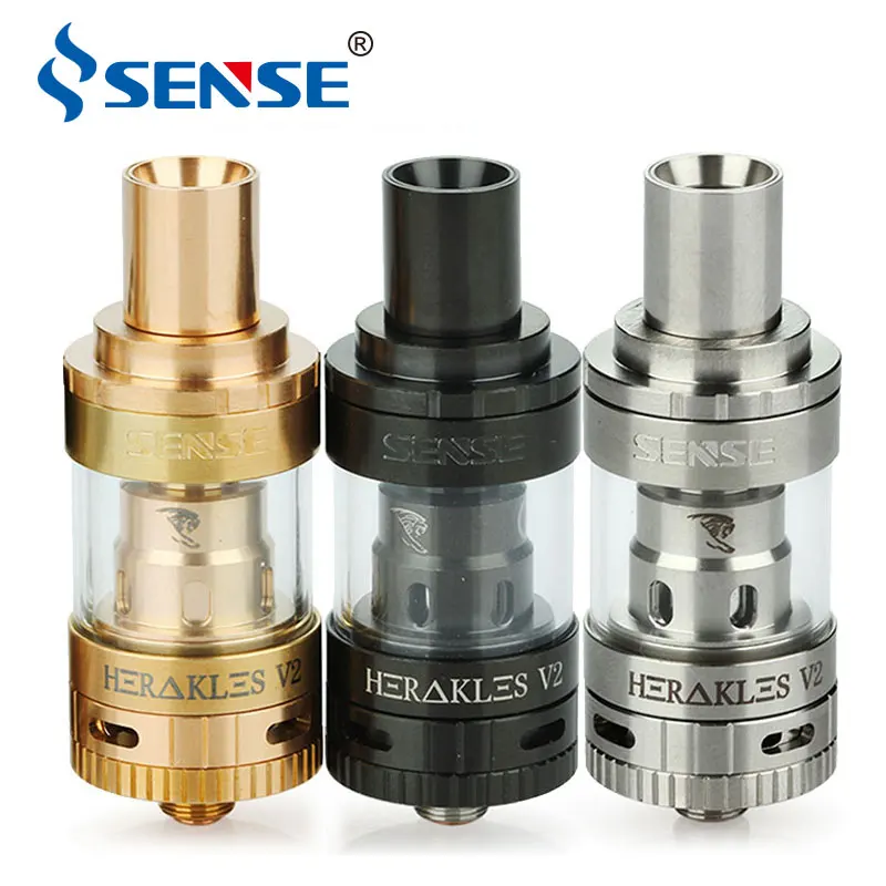 Оригинальный Sense herakles V2 Subohm бак 2 мл 0,4/0.2ohm Топ заполнения регулируемый поток воздуха три параллельных катушки дизайн vs Zeus X