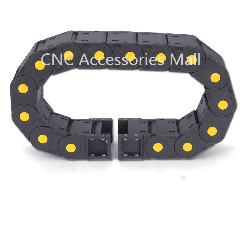 

1 meter 20*38/20*50/20*57/20*60 Towline Enhanced Full-Closed Drag Chain with End Connectors for CNC Router Machine Tools