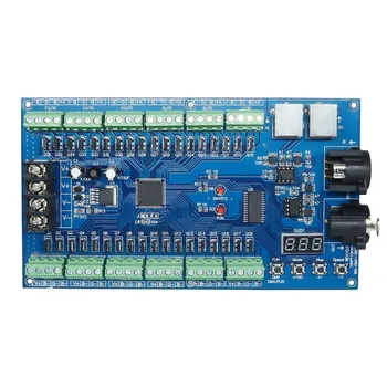 

Easy 36 Channel 12 Groups 36CH RGB DMX512 Decoder DC5V-24V For LED Strip Light Led Lamp