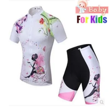 

Kids Cycling Jersey Wear Short Sleeves Cycling Set girls Bike Clothing Ropa Ciclismo Girl Cycling Clothing Sports Suit