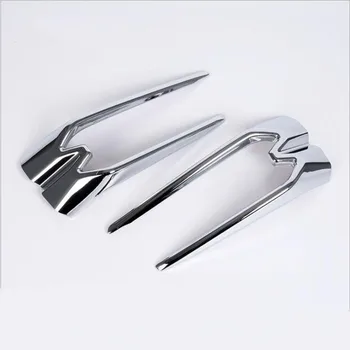 

For Hyundai ix35 2018 2PCS ABS Chrome Car Front Headlight Fog Lamp Cover Trim Car Styling Accessories