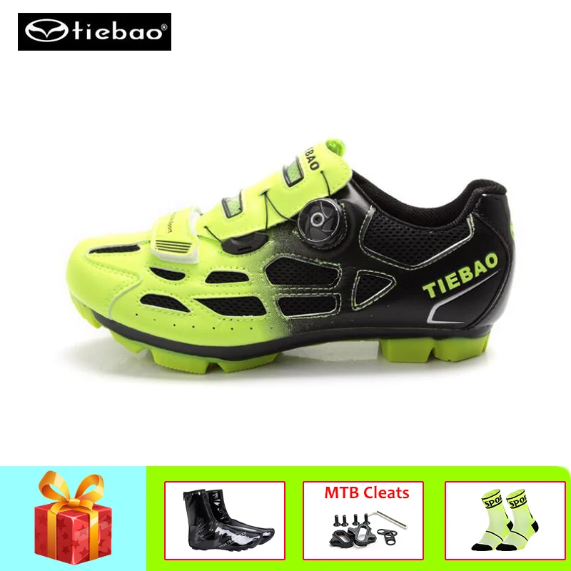 

TIEBAO Pro Self-Locking Cycling Shoes sapatilha ciclismo mtb Mountain Bike MTB Shoes Reflective Bicycle Triathlon Racing Shoes