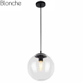 Nordic Led Anhänger Lichter Glas Ball Hängen Lampe für Küche Home Decor Lichter Leuchten Industrielle Decor Suspension Leuchte|Pendelleuchten| -