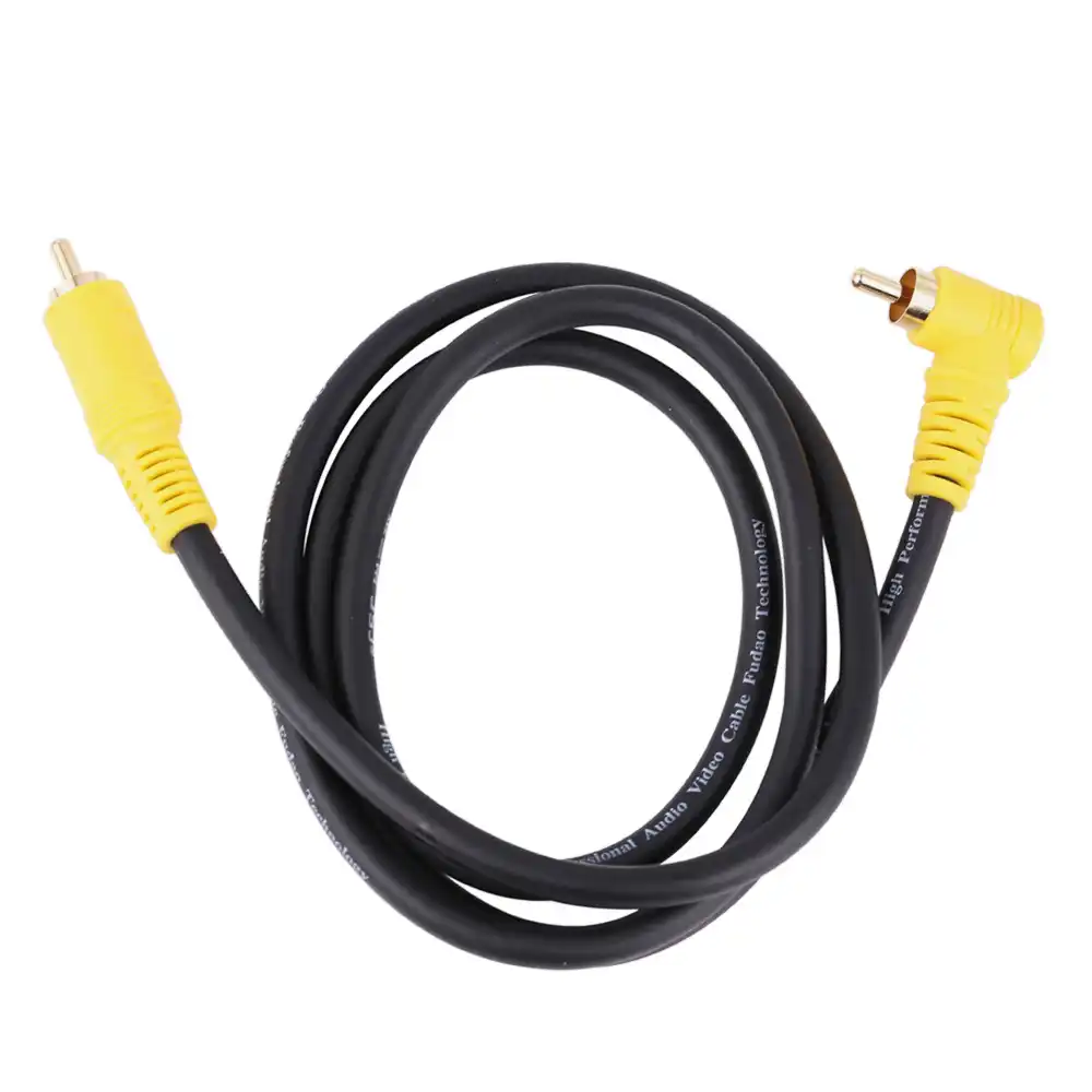 HIFI RCA Cable Right Angle SPDIF 5.1 Male to Male Coaxial Digital Audio