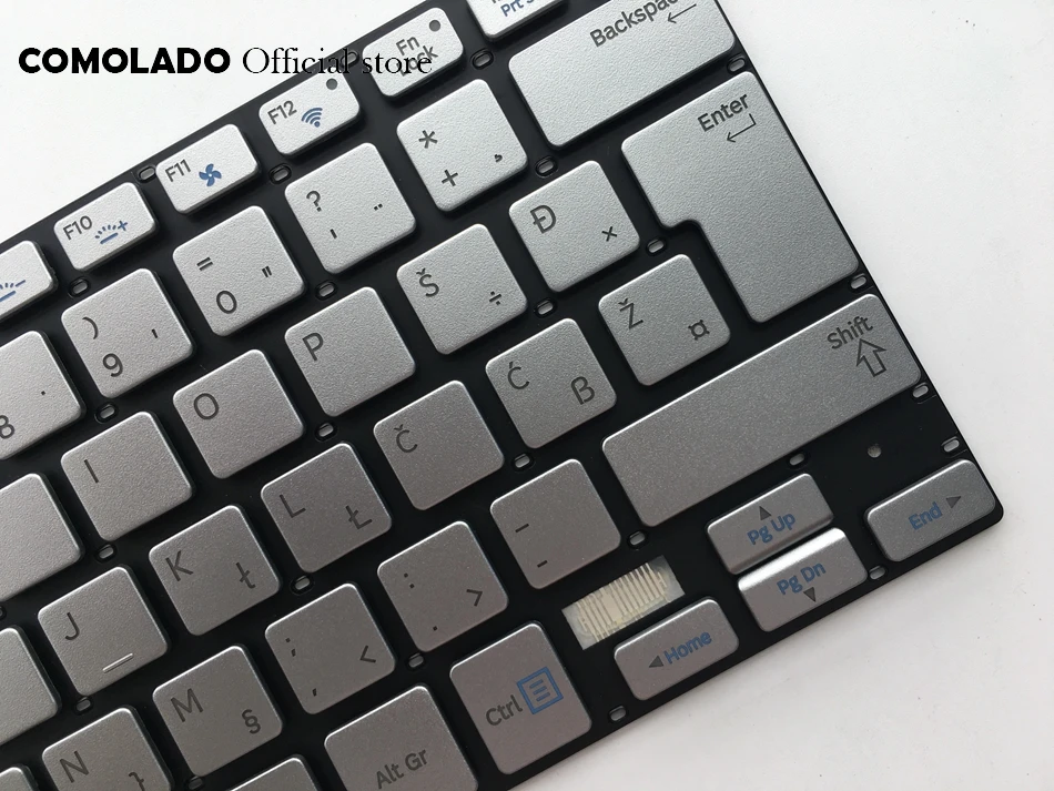 WB West Balkans Keyboard For Samsung 730U3E NP730U3E 740U3E NP740U3E silver with Backlight keyboard WB Layout (2)