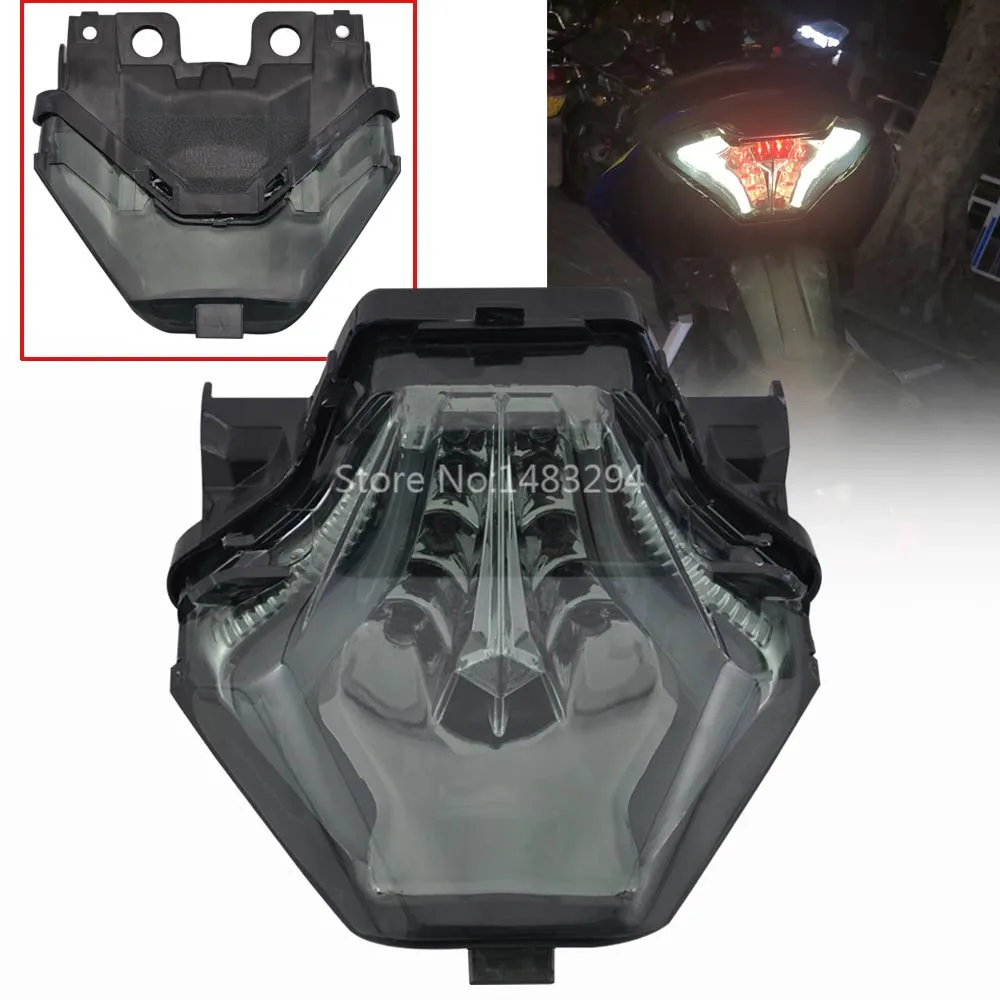 

Motorcycle Taillight Rear Brake Turn Signals Tail light White Light LED Light Custom Modified Fit For YAMAHA YZF-R25/R3