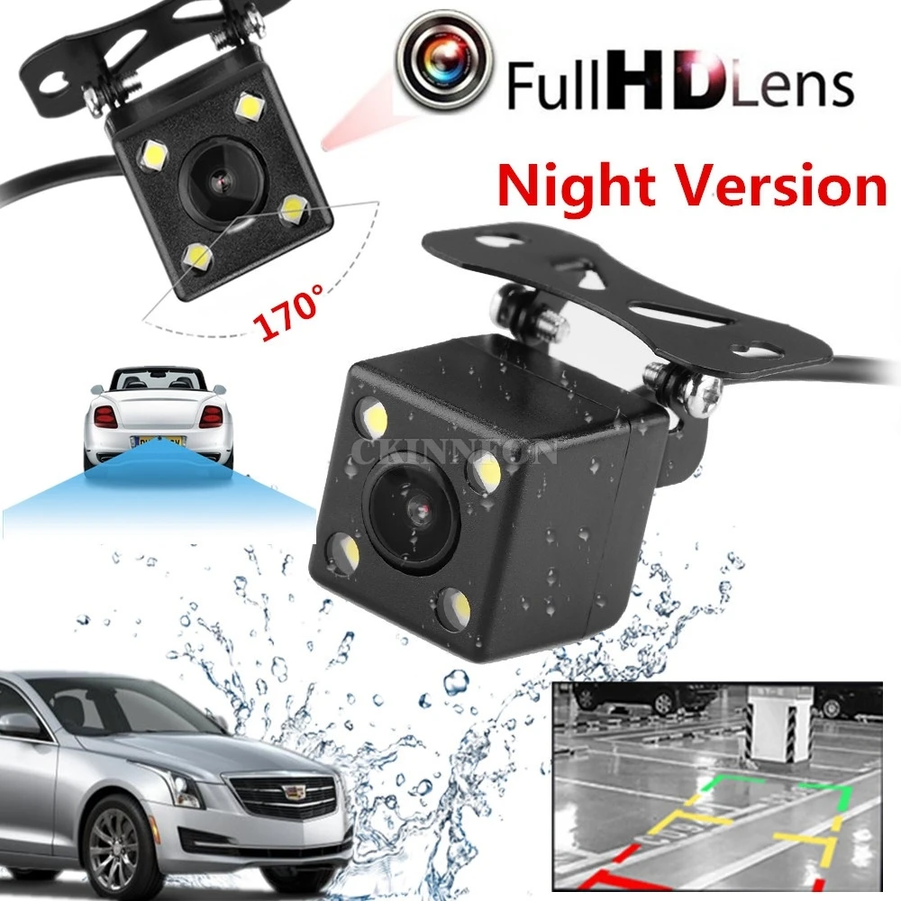 

DHL 50 PCS Car Mini LED 170 Waterproof IP67 Camera Night Vision Parking Reversing Assistance Rear View Camera