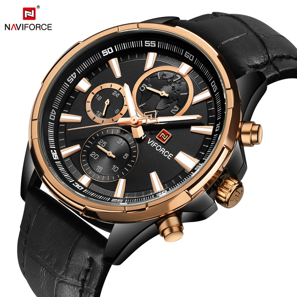 

NAVIFORCE Luxury Men Business Wrist Watch Fashion Mens Watches Quartz Wristwatch Military Clock Man Waterproof Relogio Masculino
