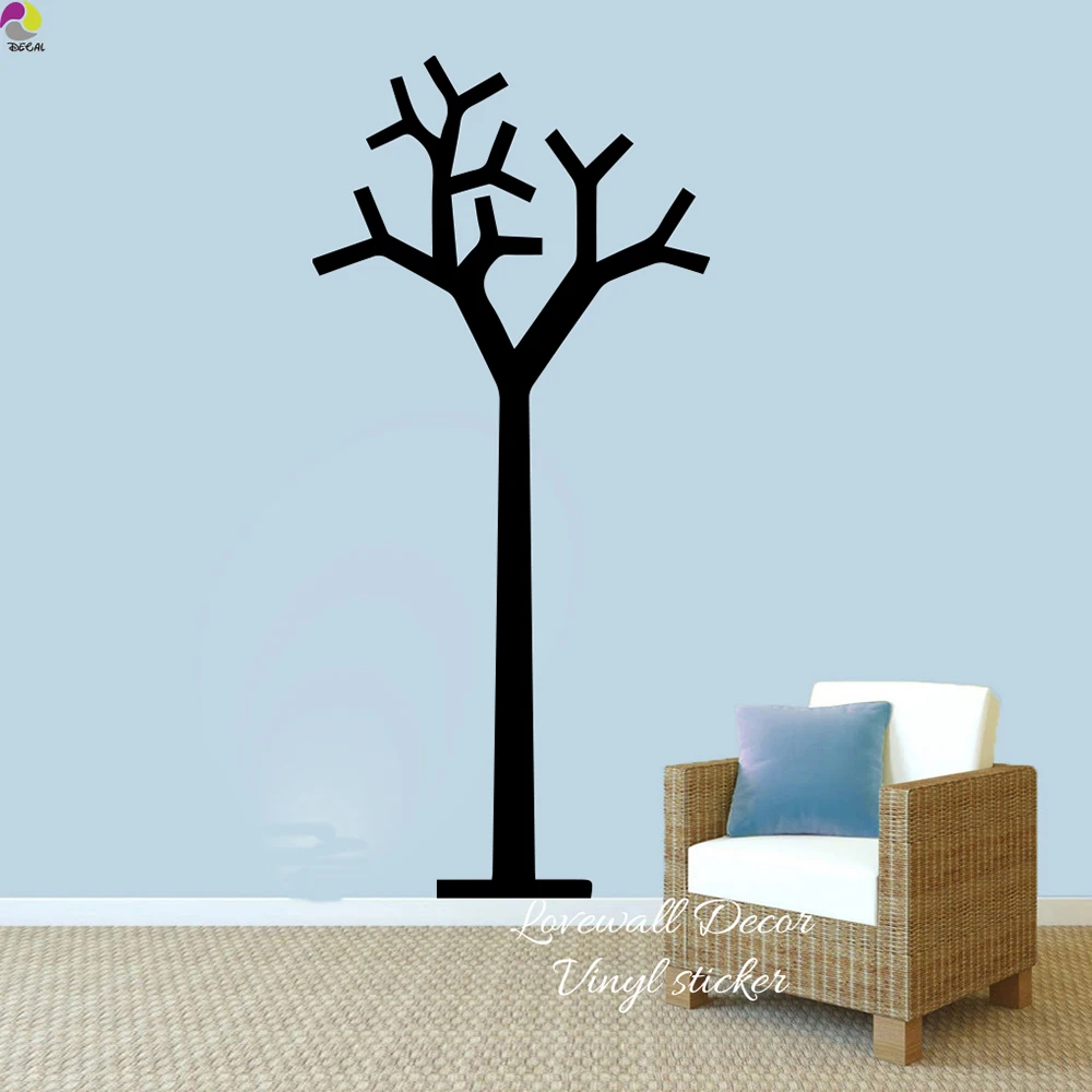 Tree Clothes Hanger Wall Sticker Living Room Tree Coat  Hooks Hangers Wall Decal Bedroom Kids Room Vinyl Home Decor Art Mural  (2)