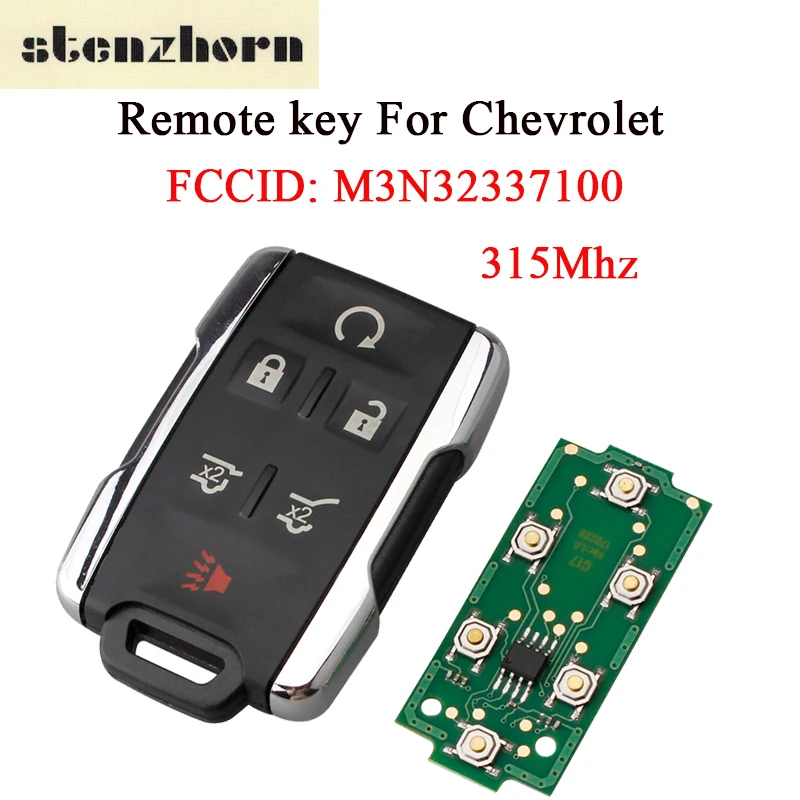

Stenzhorn Remote Key For Chevrolet M3N32337100 Car Key Fob 315Mhz For Chevrolet Tahoe Suburban 2015 2016 2017 2018 5+1 Buttons