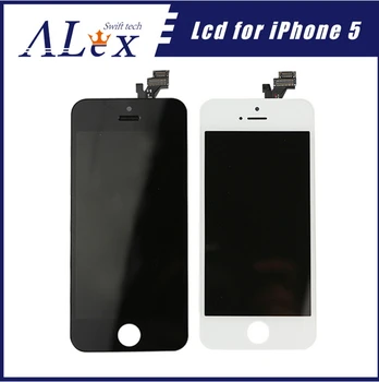 

10PCS OEM Touch Screen Digitizer For iphone 5 LCD With display FOR iphone 5G Repair No dead pixel White/Black Color Free DHL
