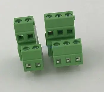 

20PCS Screw type PCB terminal block double high and low dislocation bit terminal XK128A-3.5MM green terminal block
