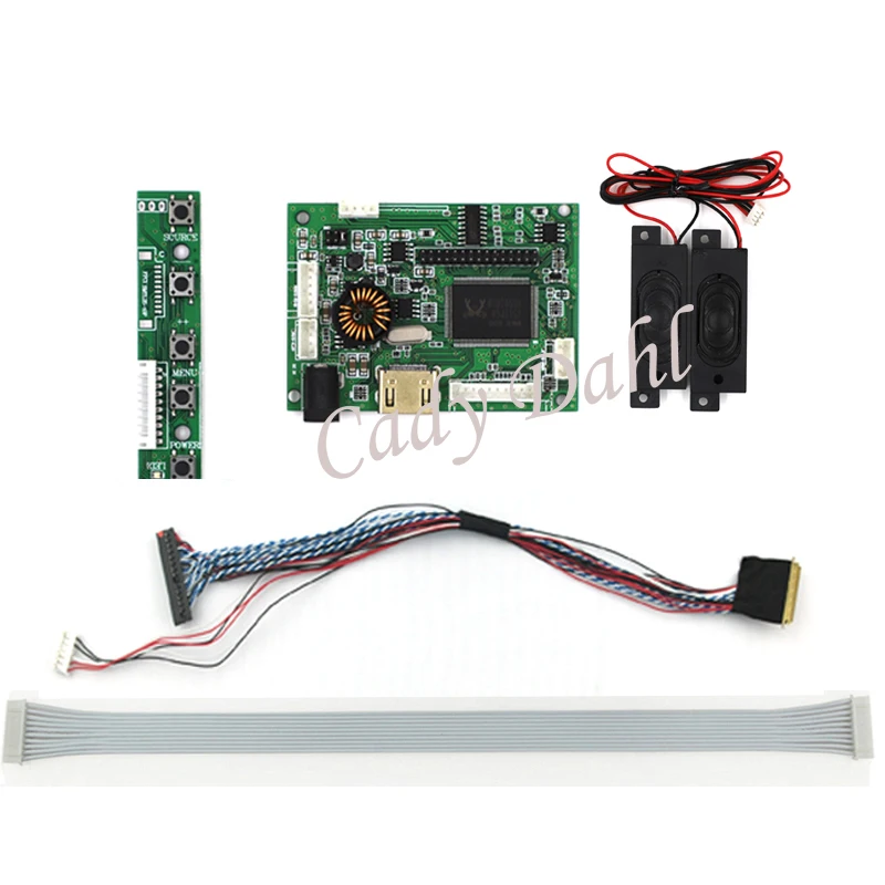 

New HDMI Audio + 40Pins LVDS Cable + Speaker LCD Controller Board Kit for Raspberry PI PC 1600x900 2ch 6 bit LCD Display Panel