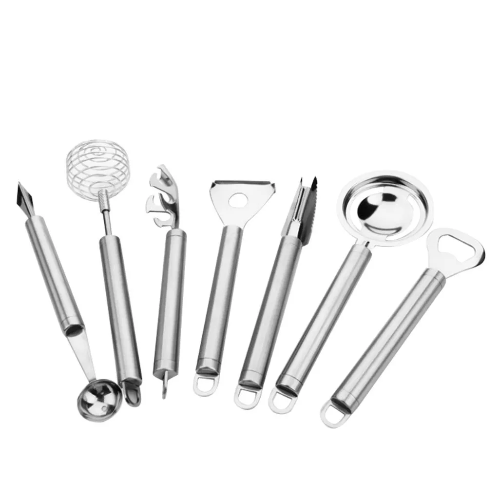 

2019 shop owner recommended Household necessities Kitchen Seven-Piece Kitchen Gadget Stainless Steel Kitchen Gadget Set