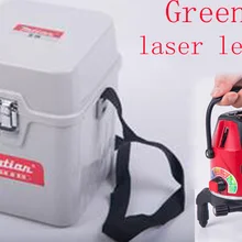 Зеленые лазерные инструменты для измерения уровня поперечной линии вращающийся самонивелирующийся зеленый лазерный уровень+ caser+ литиевая батарея