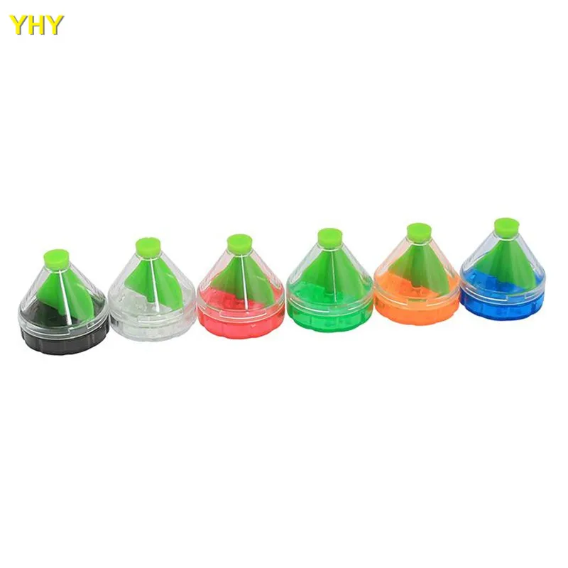Plastic Funnel Grinders Colorful Tobacco Herb Spice Crusher Hand Cracker Muller for Smoking Vaporizer  02