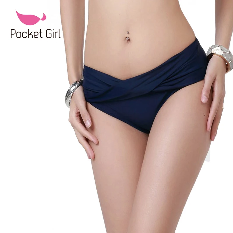 

2017 women Bikini bottom swimwear Briefs swimwear split swimming trunks Brazilian Bottoms Swimsuit Thong Bottoms Beach Shorts