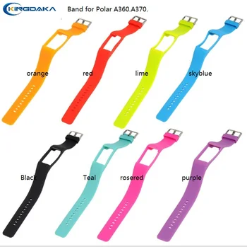 

1pc. Replacement Wrist Strap Candy Color Premium Silicone Band Fitness Tracker Band Strap Bracelet For Polar A360.A370. 8color