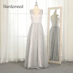 Gardenwed Щепка трапециевидной формы вечернее платье suknia wieczorowa 2019 Очаровательная V средства ухода за кожей шеи бисером вечерние платья