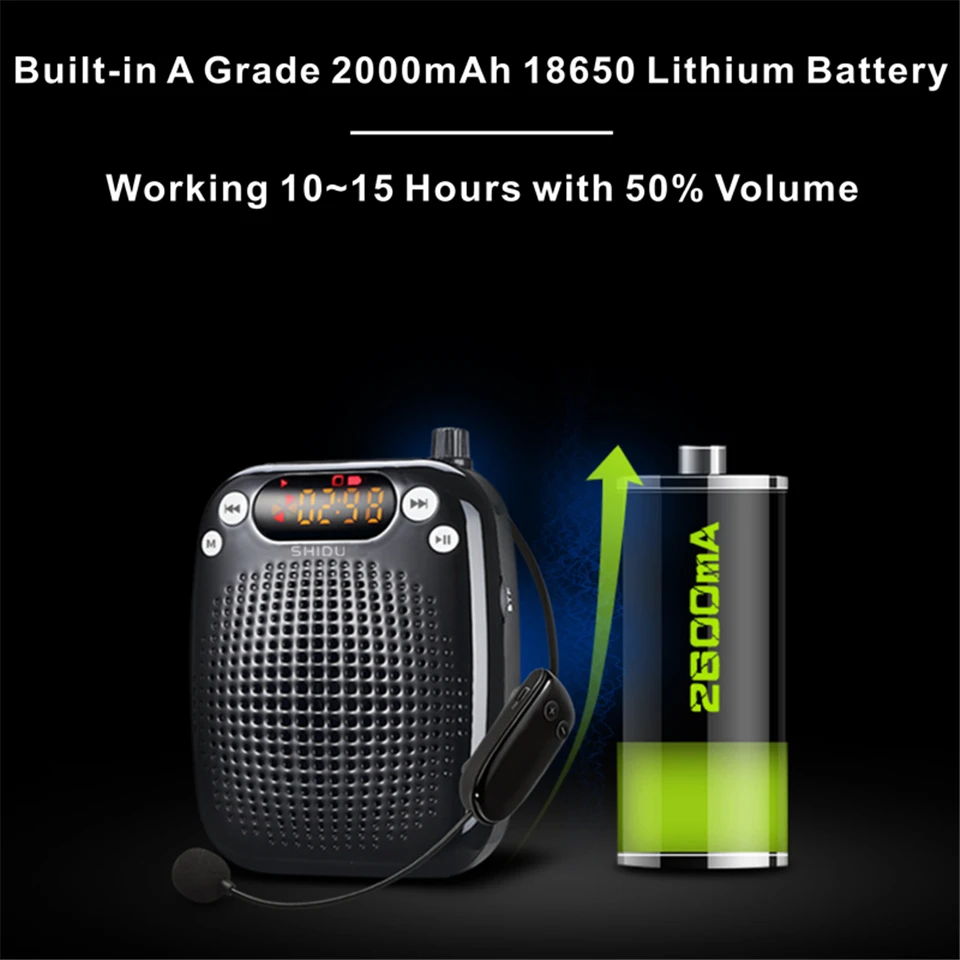 fio portátil amplificador voz usb lautsprecher para