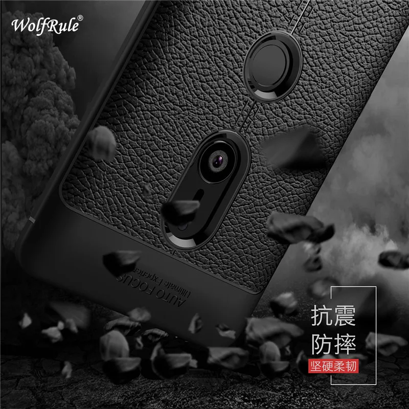 

WolfRule sFor Case Sony Xperia XZ3 Cover Shockproof Luxury Leather TPU Back Case For Sony Xperia XZ3 Phone Fundas For Sony XZ3 ]