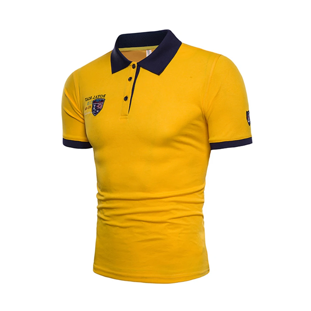 

Summer New 2019 Polo Shirt Men Embroidery Business Casual Polos Homme Short Sleeve Solid Polo Shirt High Quantity polo men