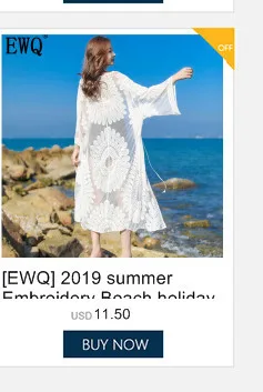 [EWQ] весеннее Новое милое высококачественное платье с длинными рукавами и жемчужными пуговицами со стоячим плиссированным сшитым карманом модное женское летнее платье sqf826