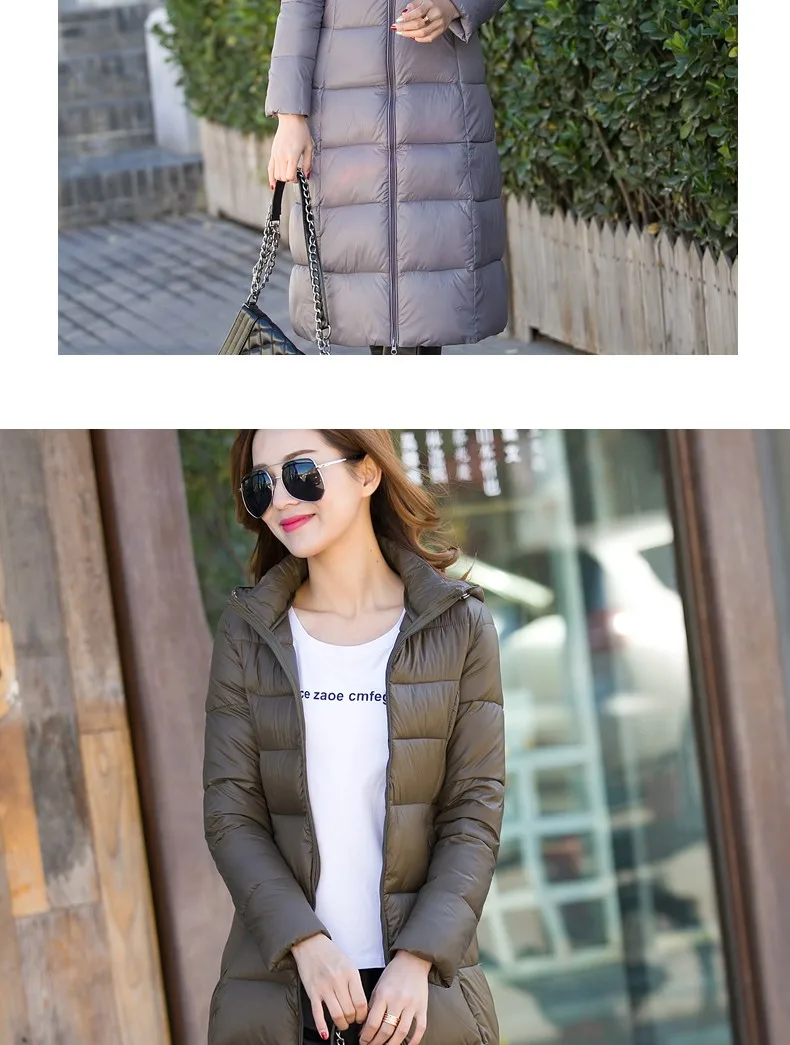 Зимняя женская новая одежда с хлопковой подкладкой длинное пальто чистый цвет Большие размеры han edition утепленное модное пальто Q0010