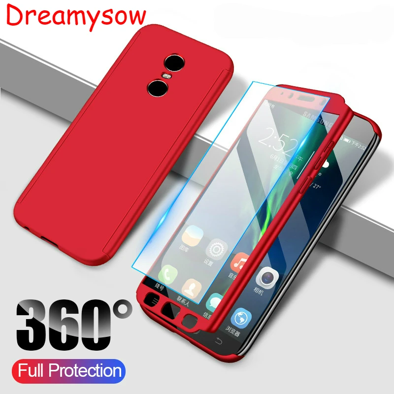 

Luxury 360 Full Cover Case For Xiaomi Redmi 7 Note 5 6 5A 7 Pro S2 5A 6A 5Plus Phone Case For Xiaomi Mi9 8 Lite F1 6X A2 5X Case