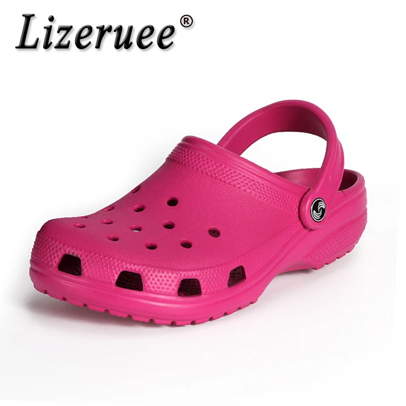 

Lizeruee Summer Slippers Outdoor Soft Shoes Casual Crocus Clogs Flat Soft Home Floor Women's Sandals Slippers CS562