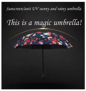 

HOT SALE NEW Sunscreen/anti UV umbrella,ultra light creative sunny and rainy umbrella,three folding umbrella,Princess sunshade