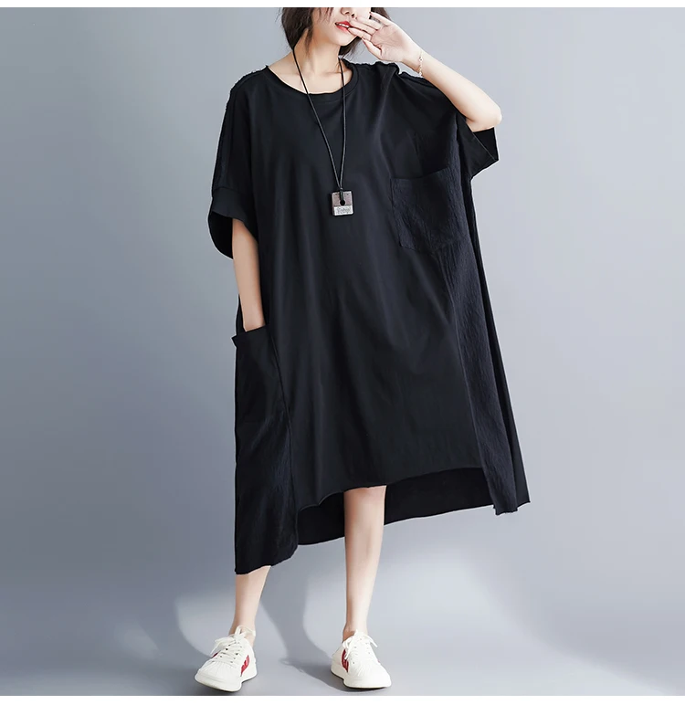 BelineRosa мусульманское Стильное женское платье-рубашка большого размера s Платье 4XL 5XL 6XL размера плюс платье футболки Платья женские YPYC0012