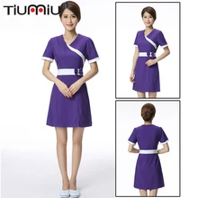 Униформа для медсестер доктор медицинская Униформа с короткими рукавами одежда косметолога Женская рабочая одежда салон красоты спа-униформа