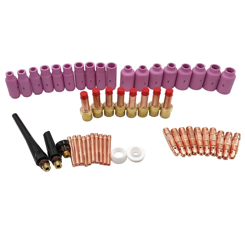

51Pc Collet Body Kit Removable Durable Metal Practical TIG Lens Kit for WP28