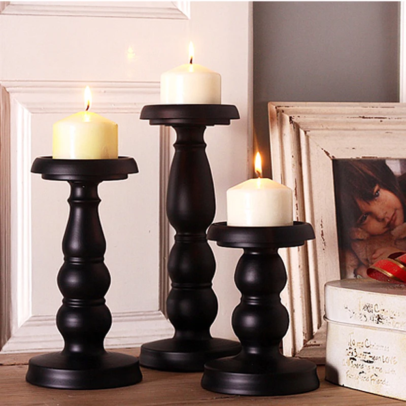 Vintage Amercian Accents Black Iron Candle Holders Vintage Amercian Accents Black Iron Candle Holders