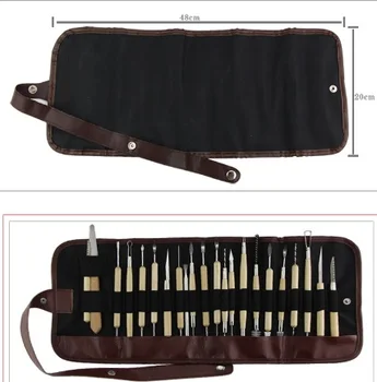 

22pcs Polymer Shapers Modeling Carved Knife Wood Handle Set Clay Sculpting Smoothing Wax Carving Pottery Ceramic Tools