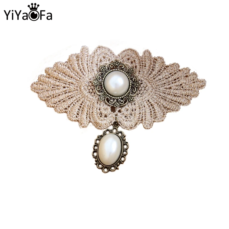 

YiYaoFa Handmade Lace Brooch Vintage Corsage Pin & Brooches Lady Antique Buckle Clothing Women Accessories YBR-05