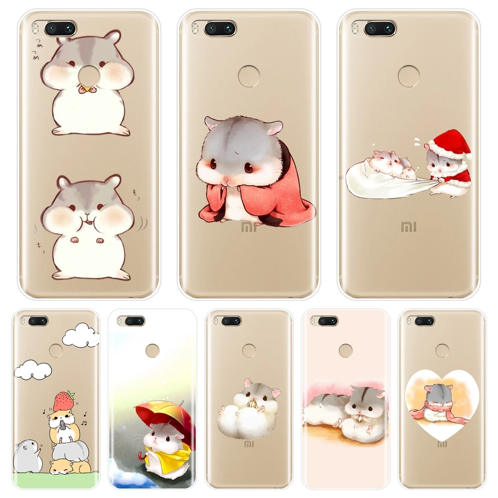 

Silicone Phone Case For Xiaomi Mi A1 A2 Lite 8 SE Mi5 Mi6 Mi8 Hamster Back Cover For Xiaomi Mi 5 5C 5S 5X 6 6X Plus 8 SE Lite