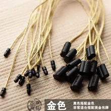 Хорошее качество Золотое серебро повторно Полезная бирка в одежде, вешалки шнур для одежды, цена бирка печать бирка