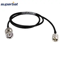 Superbat UHF PL259 штекер BNC Plug джемпер косичку коаксиальный кабель RG58 20 см для Wi-Fi