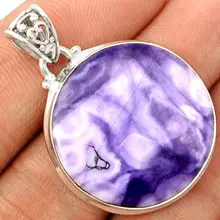 Подлинная TIF яшма кулон 925 пробы серебряные ювелирные изделия мм 40 мм AP1283