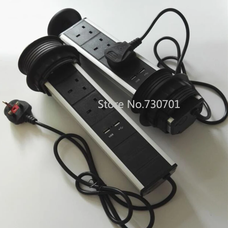 UK power plug pop up socket