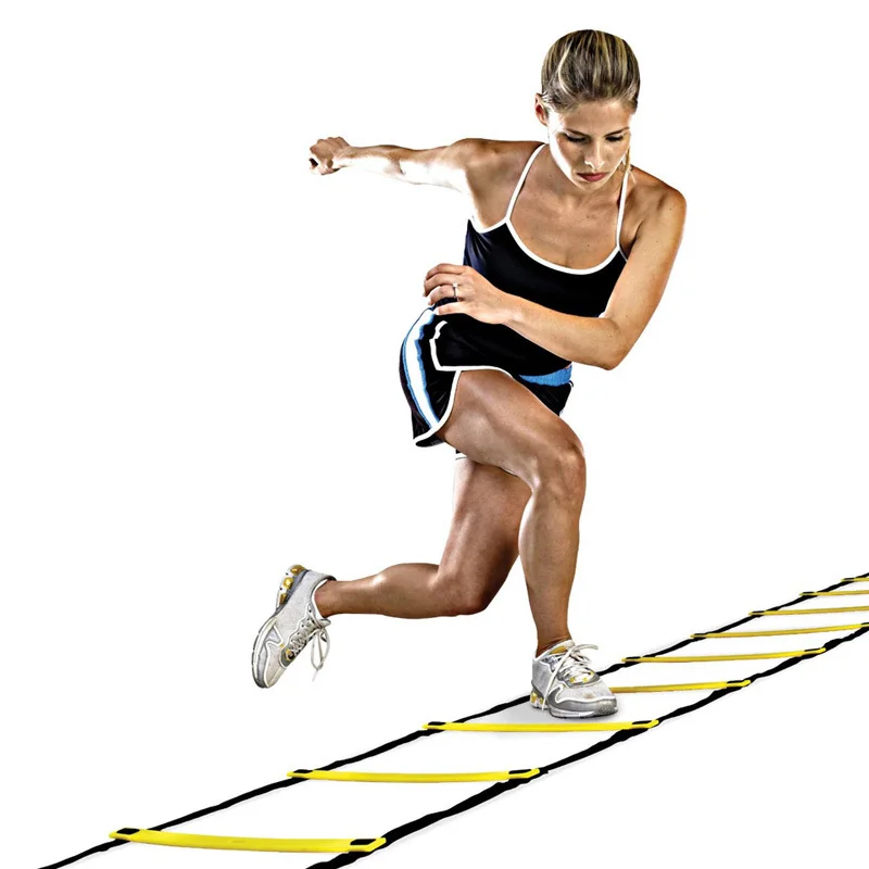 

Training ladders Durable 9 rung 16.5 Feet 5M Agility Ladder for Soccer Football Speed Training fitness ladder Sports Equipment