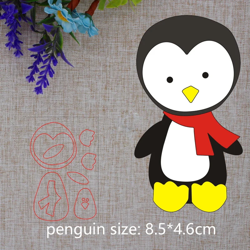 

2019 New Arrival Penguin Cutting Dies Stencil DIY Scrapbooking Embossing Photo Album Decorative Knife Mould Punch Craft 85x46mm