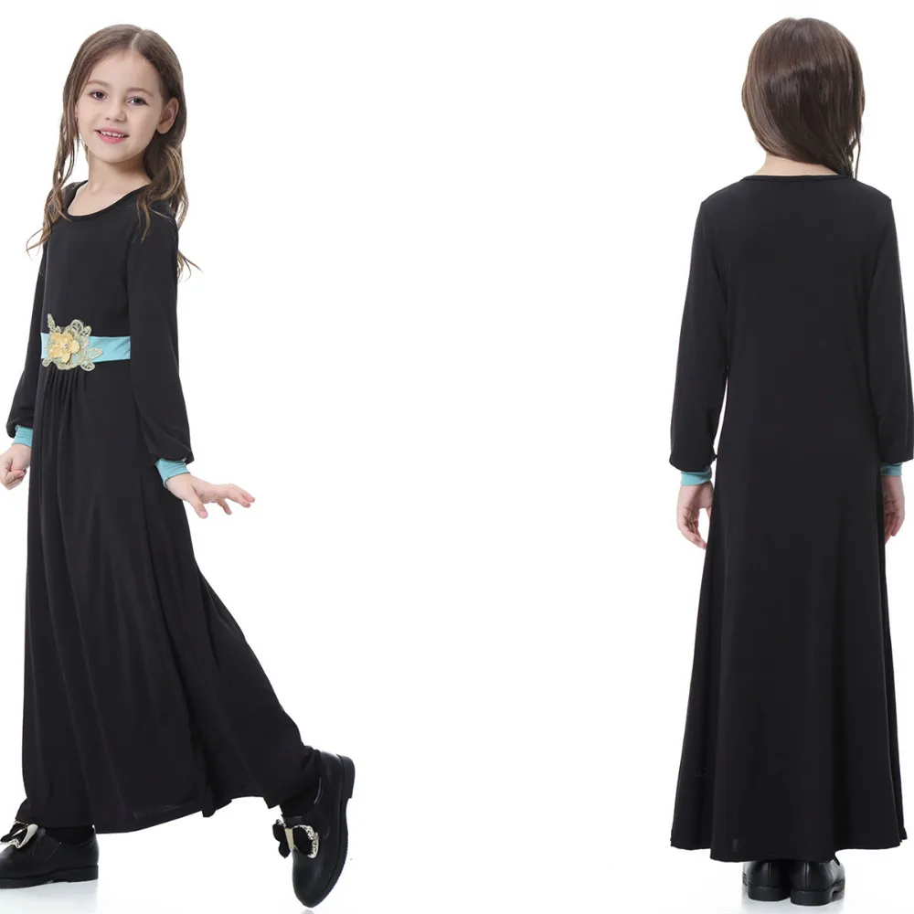 2019 г. abaya/детское мусульманское платье для девочек повседневное турецкое
