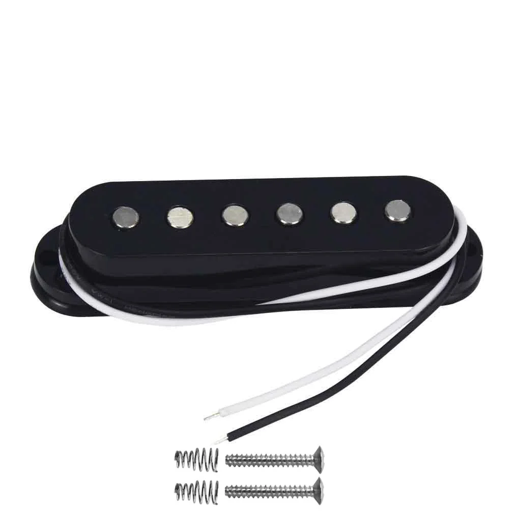 FLEOR Alnico 5 гитарный пикап SSH набор одной катушки/двойной катушки хамбакера звукосниматели Alnico V гитарные части, черный