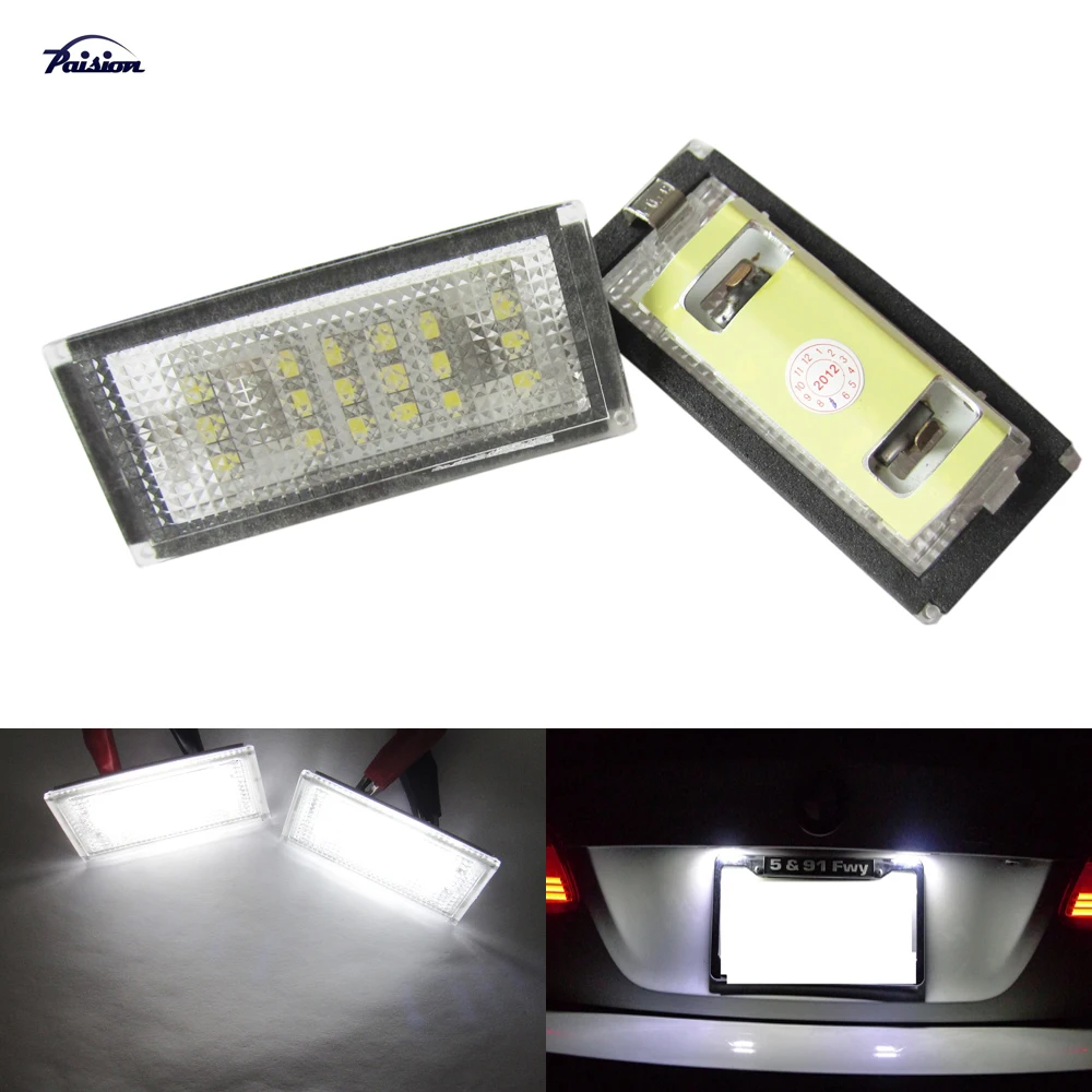 

Error Free 6000K White LED Number License Plate Light for BMW E46 325 330 2D 2Door COUPE 04-06
