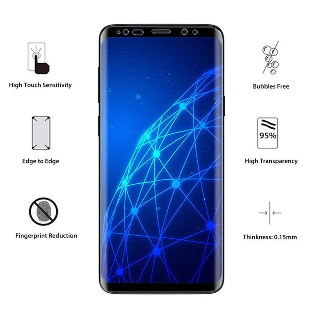 HD изогнутая полноэкранная Защита для samsung Galaxy S10 Plus 5G S9 S8 S8Plus Note 8 9 10 мягкая защитная пленка не закаленное стекло