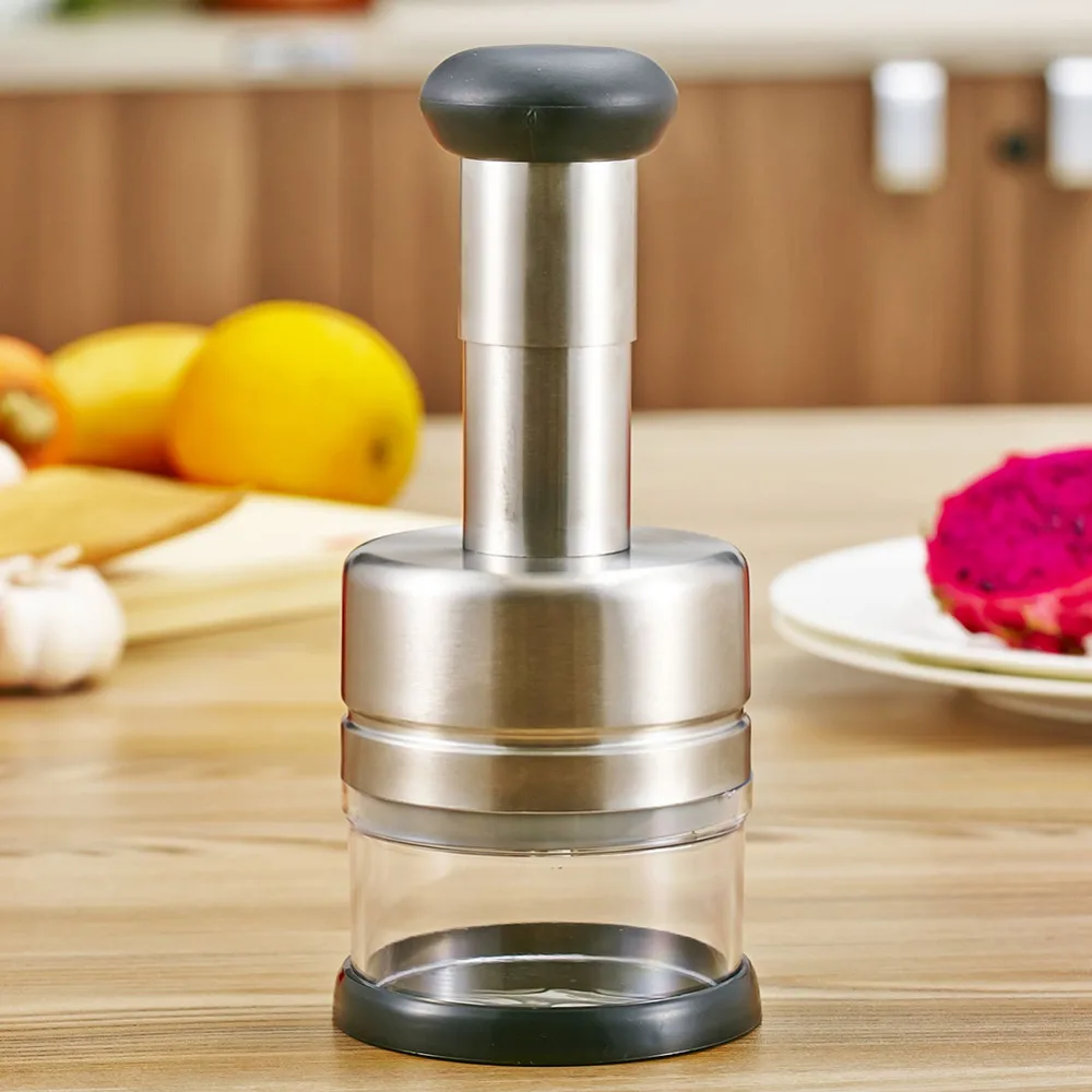 Stainless Steel Garlic Presses Device Pepper Shallot Press Mincer Onion