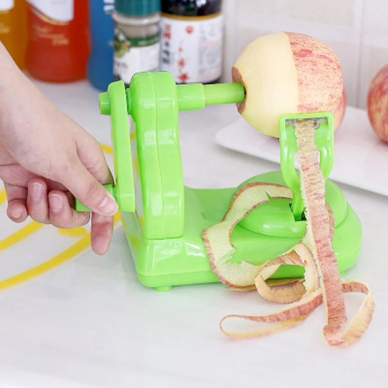 Multifunctional hand cranked fruit peeler plastic stainless steel Apple